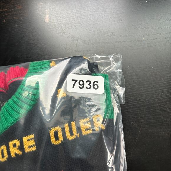 Christmas Sweater Women Large Black Gamer Santa Pullover Casual Ugly Party Knit - Picture 10 of 10